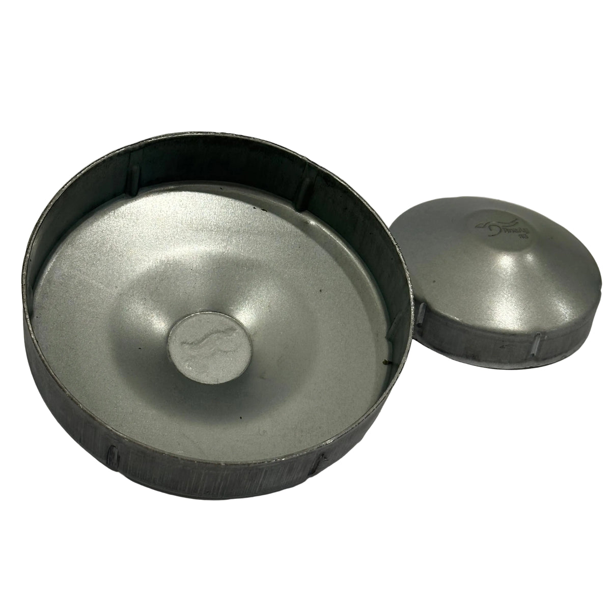 Round post caps, underside view