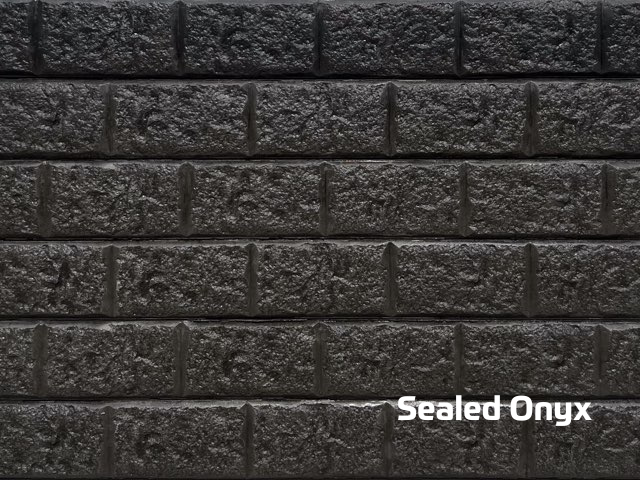 concrete-sleeper-retaining-wall-design-block-finish-sealed-onyx-black-colour