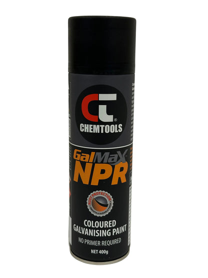 Matte black galvanising spray