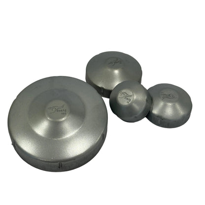 Round galvabond post caps