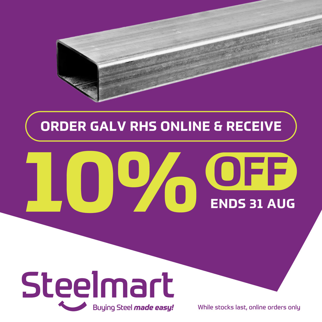 Galvanised RHS – Steelmart
