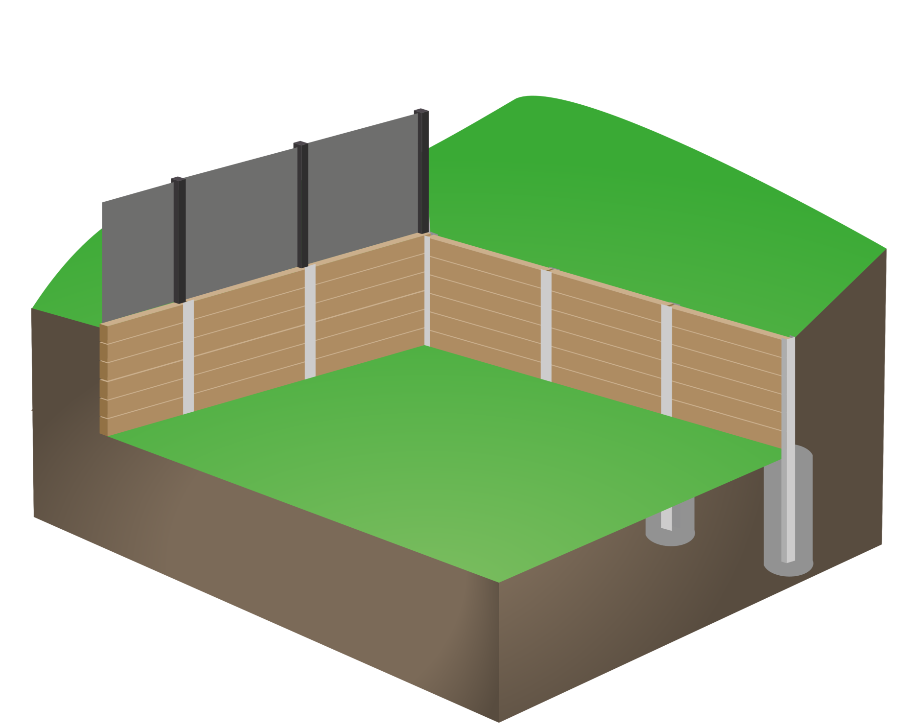 EZY DIY Retaining Wall system